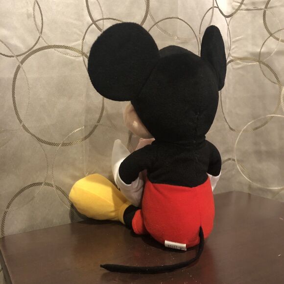 Disney Mickey Mouse Be My Valentine Plush Pink Heart Stuffed Animal Just Play - Picture 6 of 10